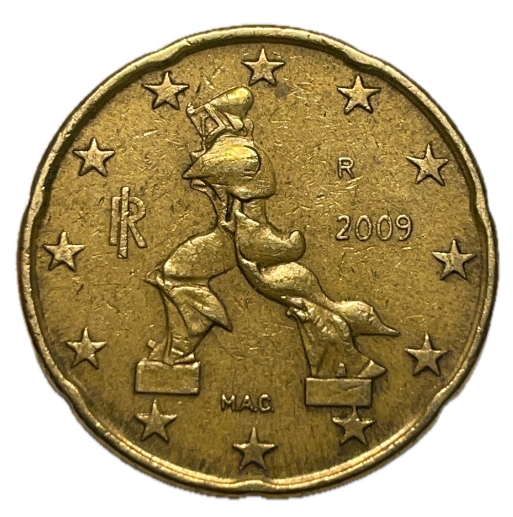 monnaies euros a italie 20 cents euro 2009