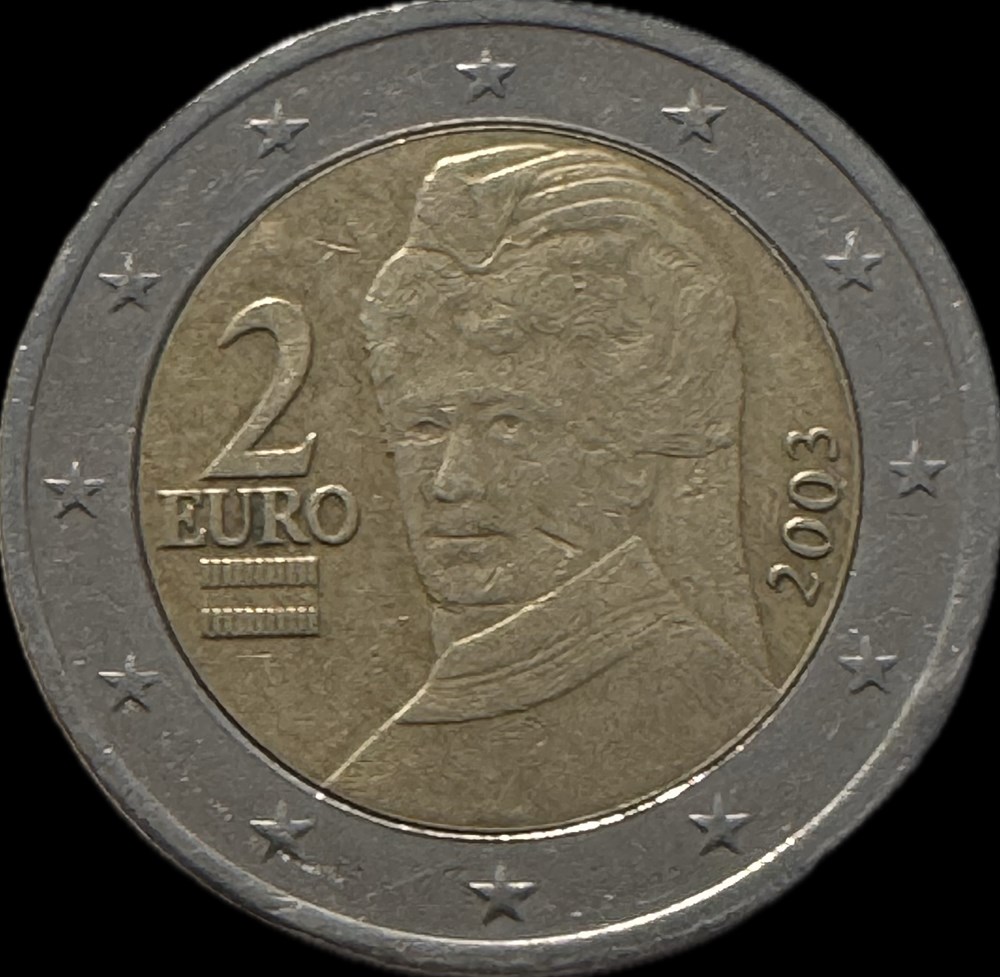2 Euros 2003 monnaies a autriche 2 euros 2003