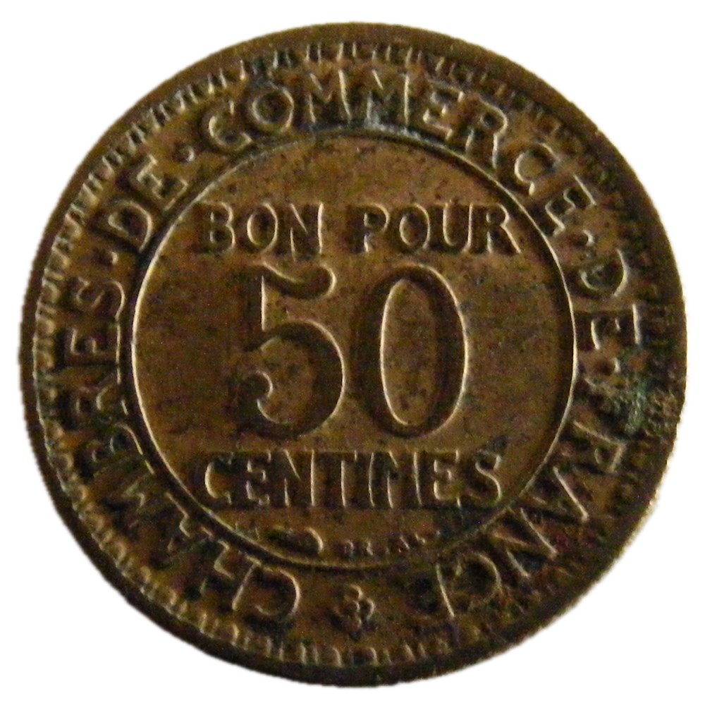 50 centimes Chambres de commerce 1928 monnaies monde france 50 centimes chambres de commerce 1928
