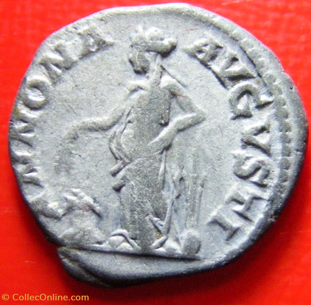 monnaies antiques romaines imperiales et republicaines denier elagabale annona