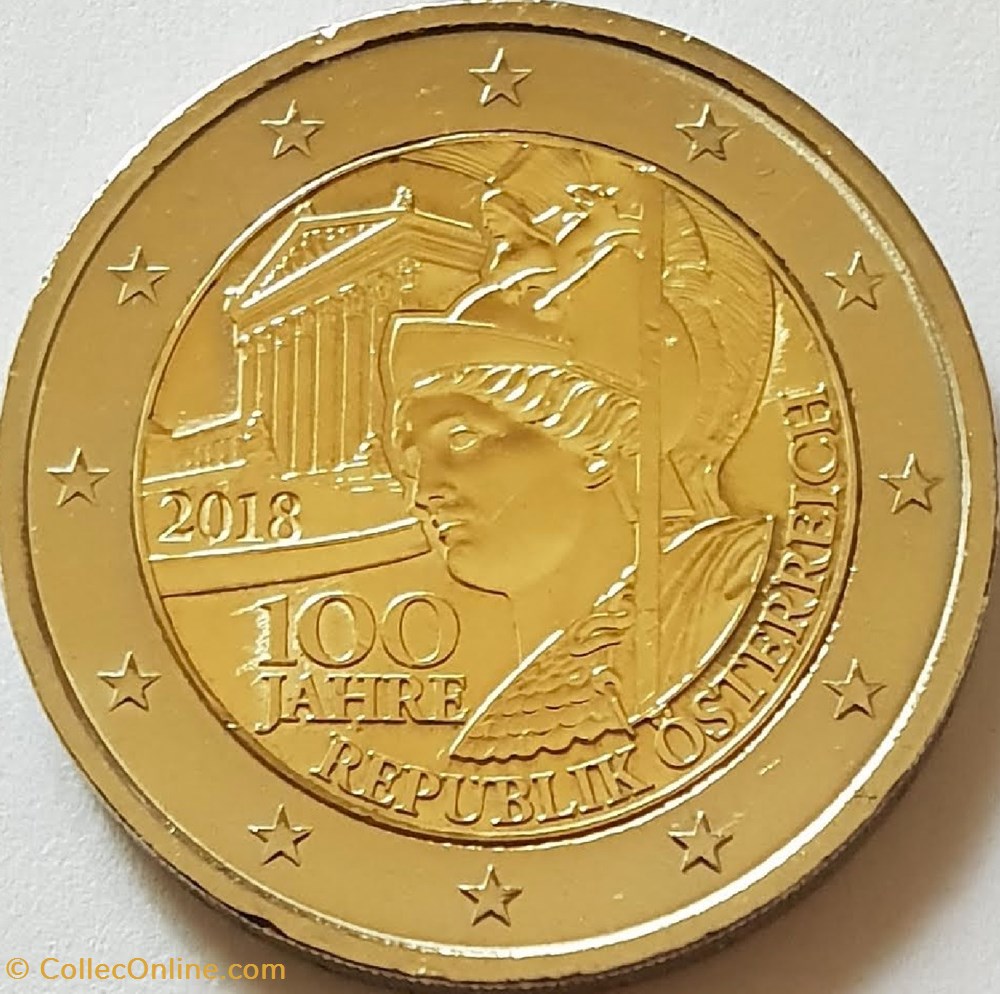2 Euros République d'Autriche Coins Austria 2 € commémorative