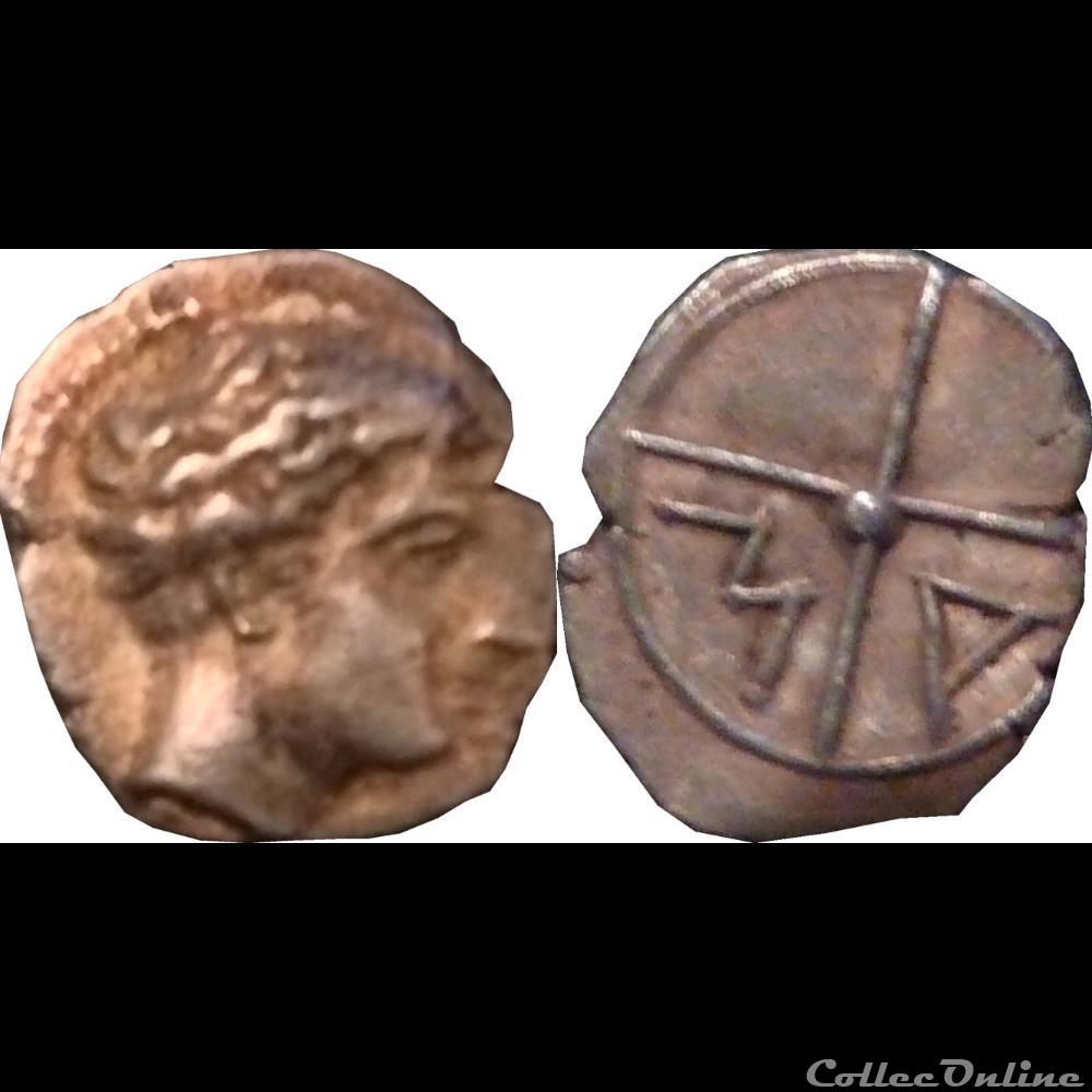 Obole de Marseille Tête à droite monnaie antique gauloise obole de marseille tete a droite
