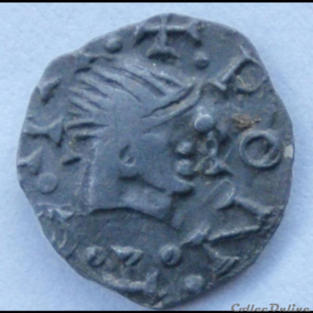 monnaies europe medievale france merovingiennes denier de la region de poitiers godolaicus
