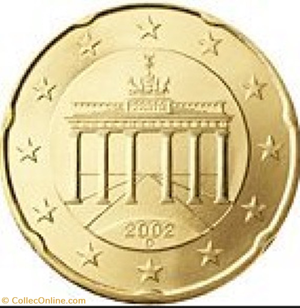 20 cents 2005 G Karlsruhe monnaies euros allemagne 20 cents 2005 g karlsruhe