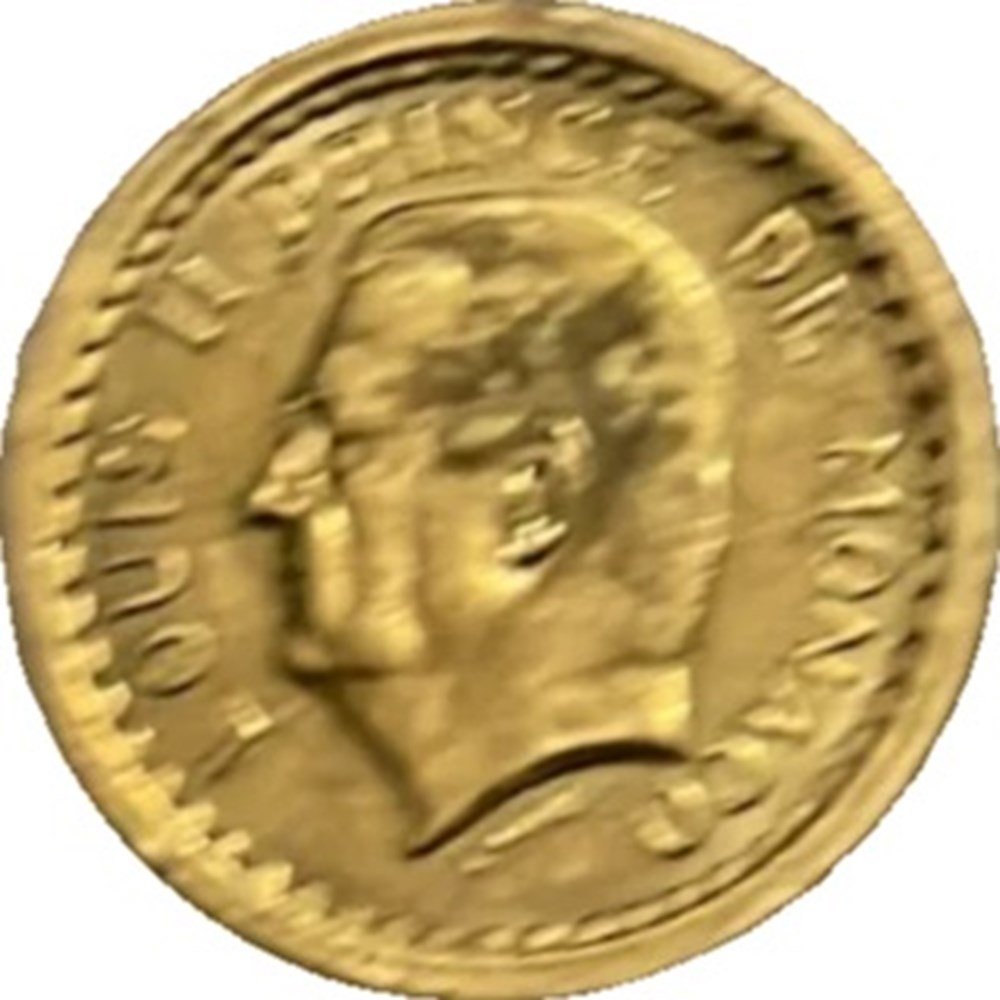 Monaco 2 francs - Louis II bronze-aluminium1945 monnaies monde monaco 2 francs louis ii bronze aluminium1945