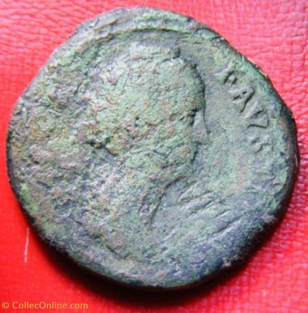 Sesterce - Faustine Ière "l'Ancienne" AETERNITAS monnaies antiques romaines imperiales republicaines sesterce faustine iere l ancienne aeternitas
