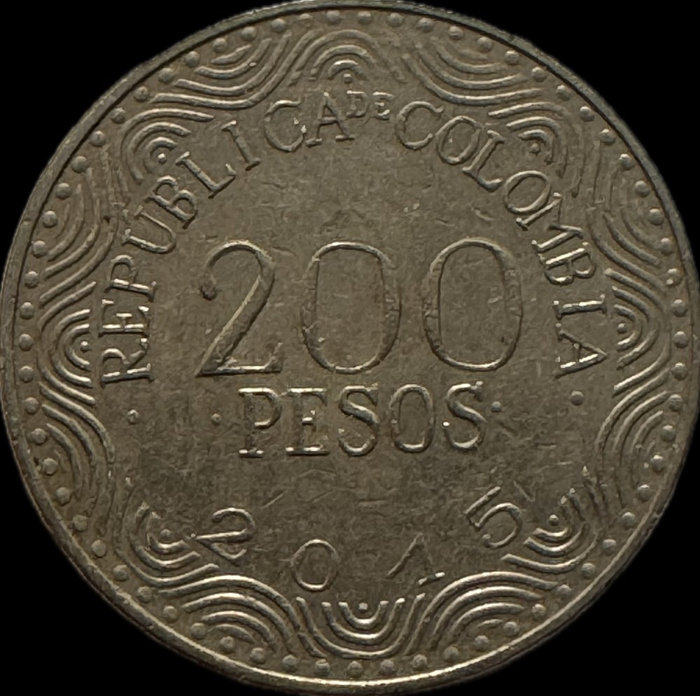 200 pesos 2015 monnaies monde colombie 200 pesos 2015