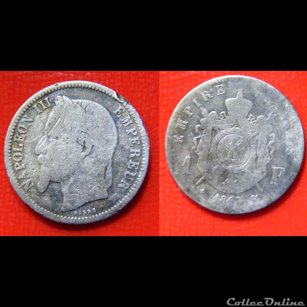 1 franc Napoléon III, tête laurée 1868 Strasbourg grand bb monnaies monde france 1 franc napoleon iii tete lauree 1868 strasbourg grand bb