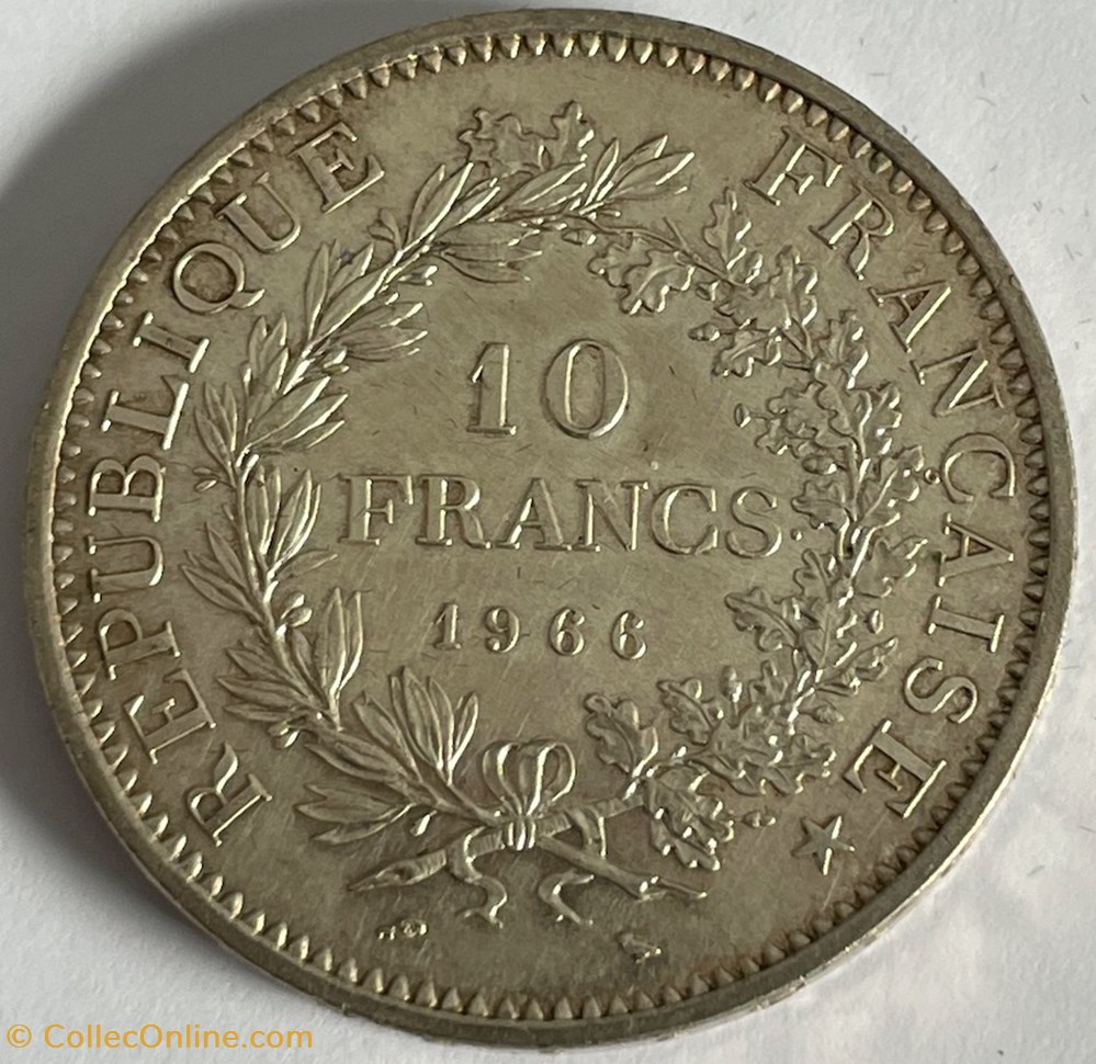 10 francs Hercule 1966 monnaies monde france 10 francs hercule 1966