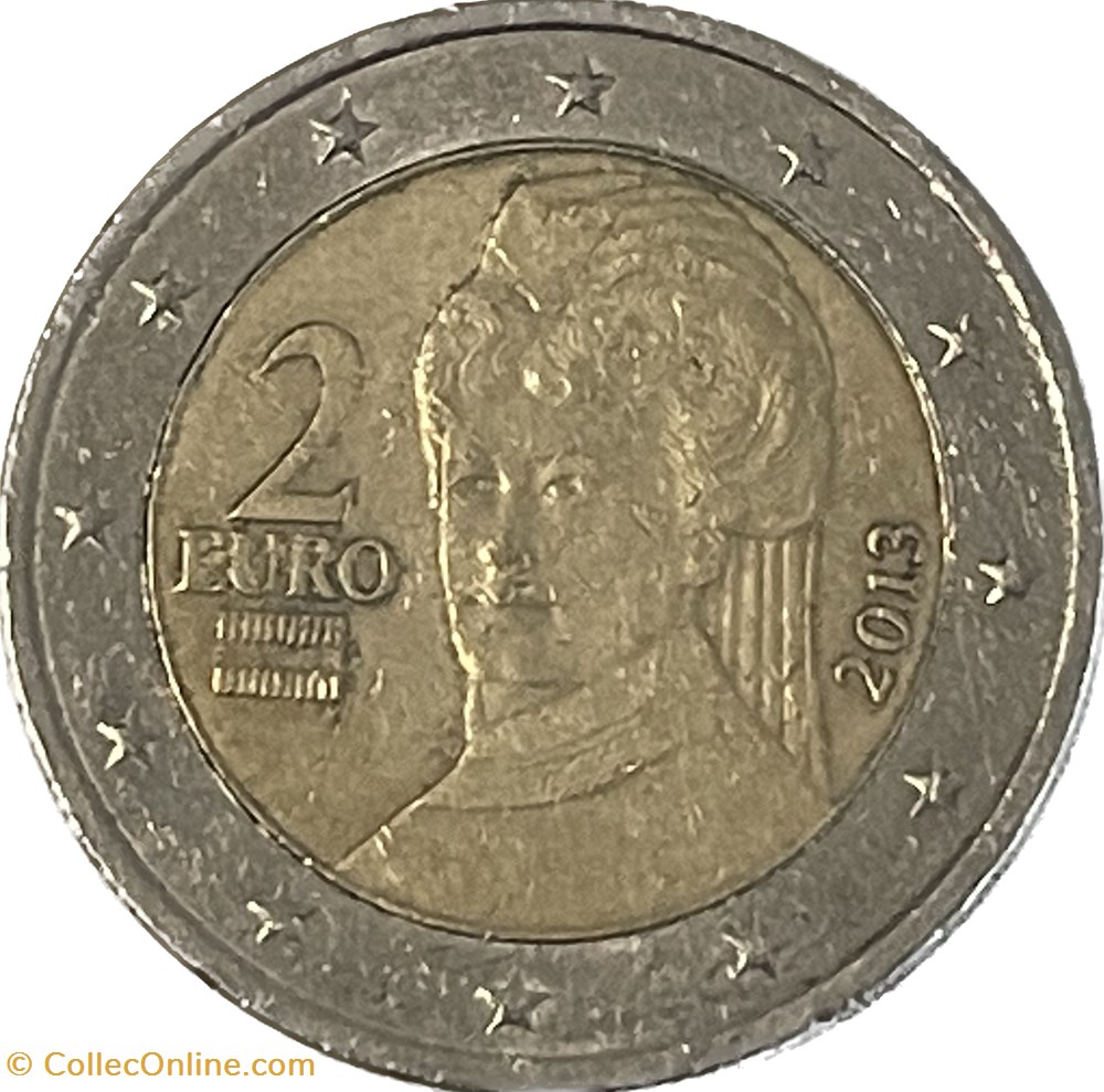 2 Euros 2013 monnaies a autriche 2 euros 2013