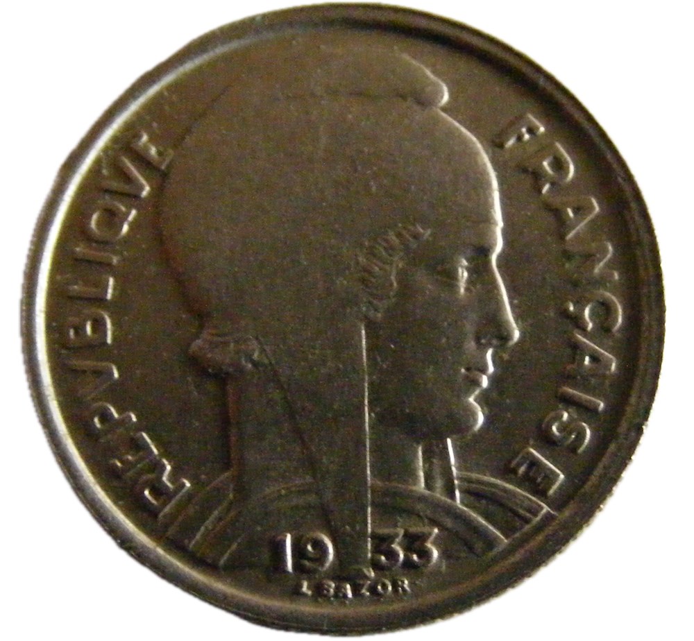 5 francs Bazor 1933 Type A monnaies monde france 5 francs bazor 1933 type a