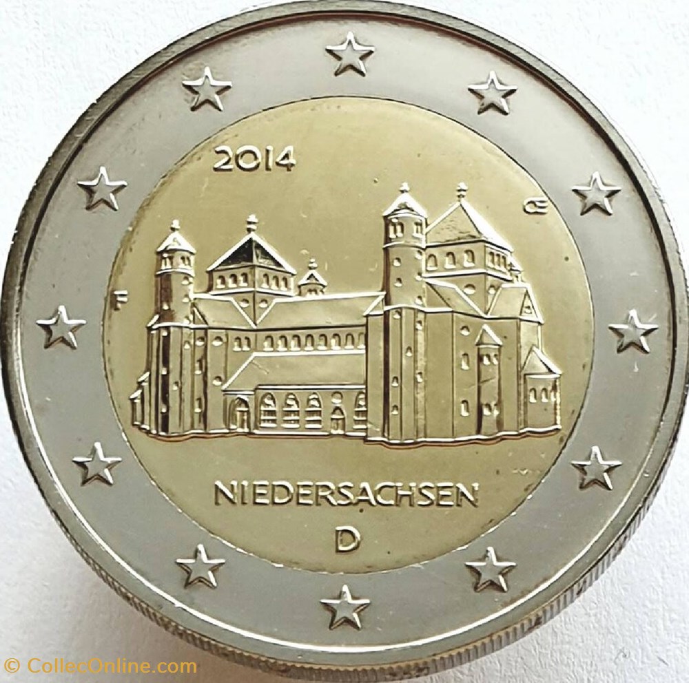 2 Euros Présidence de la Basse-Saxe au Bundesrat 2014 A Berlin monnaies allemagne 2 euros presidence de la basse saxe au bundesrat 2014 a berlin