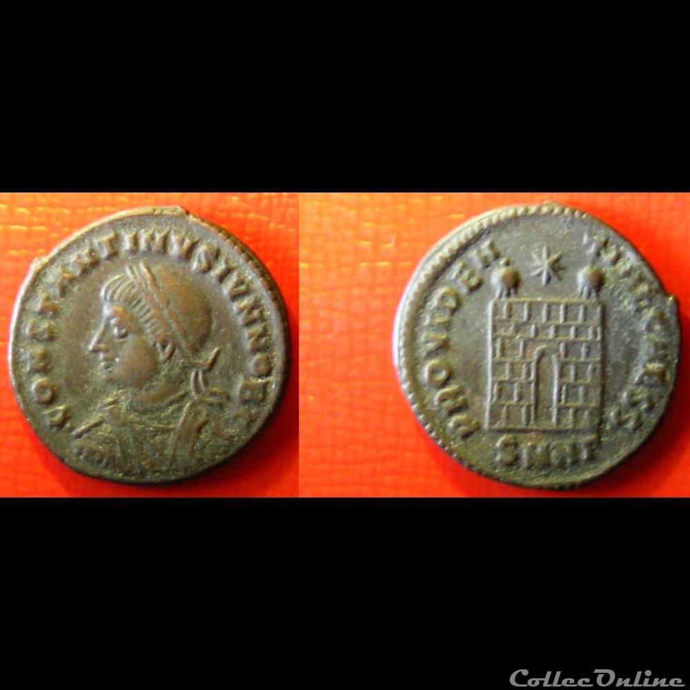 monnaie antique romaine nummus constantin ii