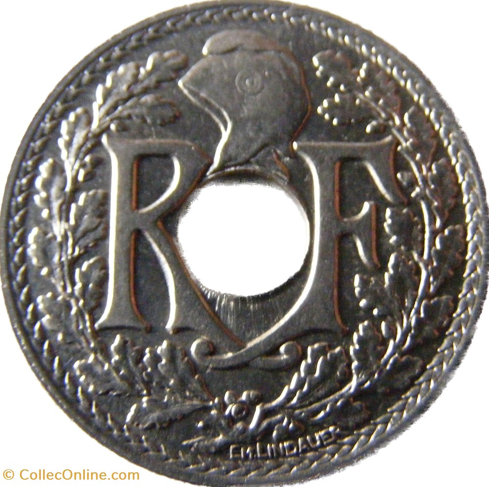 25 centimes Lindauer, Cmes souligné 1916 monnaies monde france 25 centimes lindauer cmes souligne 1916