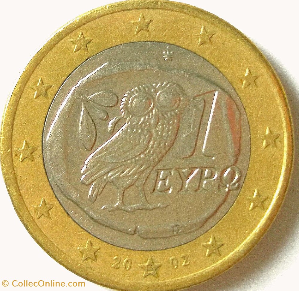 1 Euro 2004 monnaies euros a grece 1 euro 2004