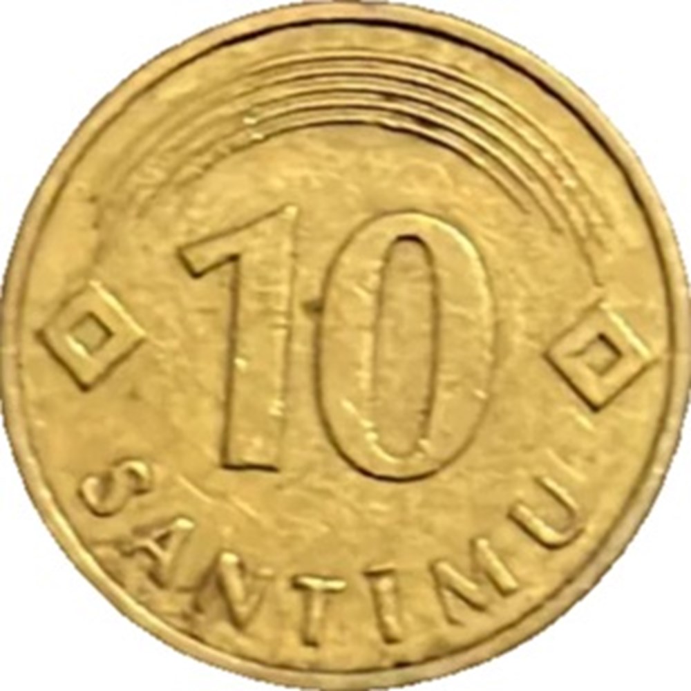 Lettonie 10 santimu 1992 monnaies monde lettonie 10 santimu 1992
