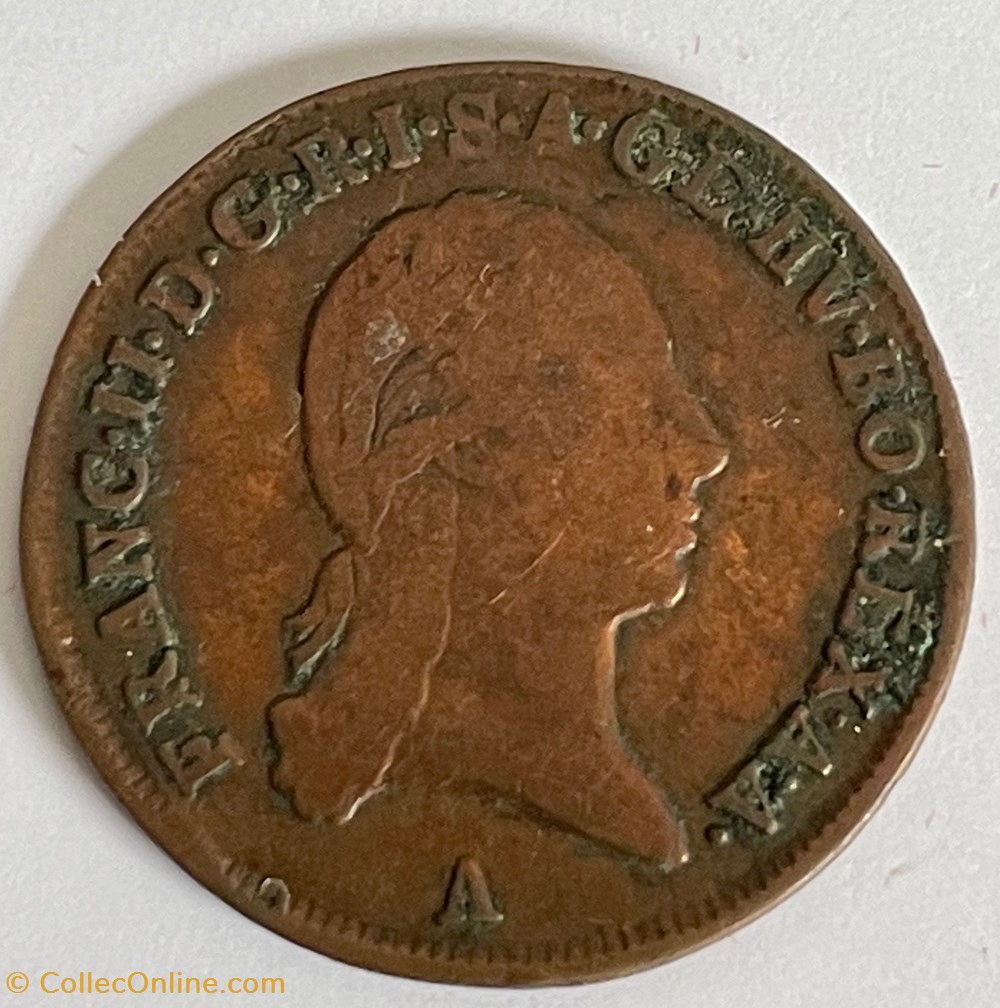 Autriche 1 kreuzer François II monnaies monde autriche 1 kreuzer francois ii