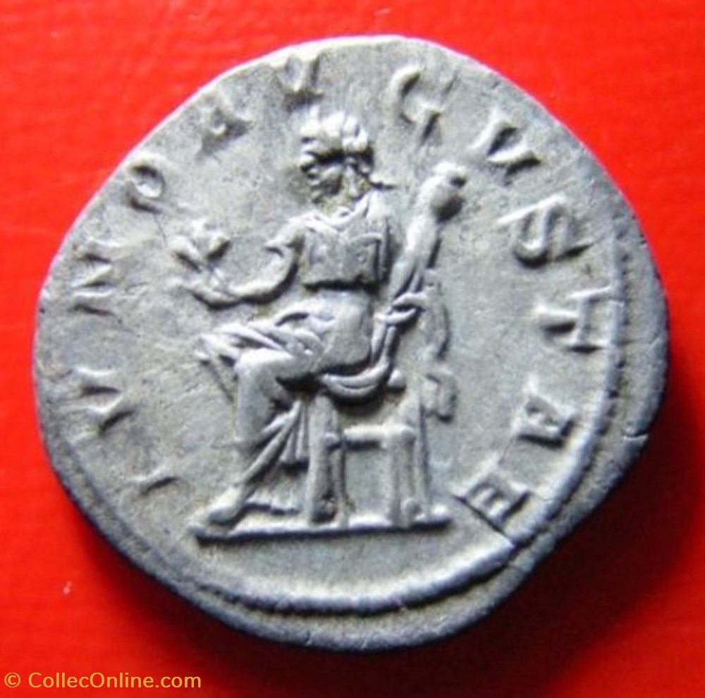 monnaies antiques romaines imperiales et republicaines denier julia mamee ivno av gvstae