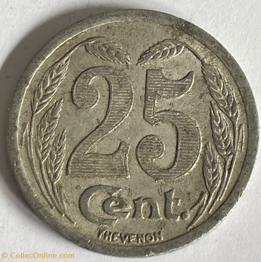 monnaies monde france 25 centimes chambre de commerce evreux
