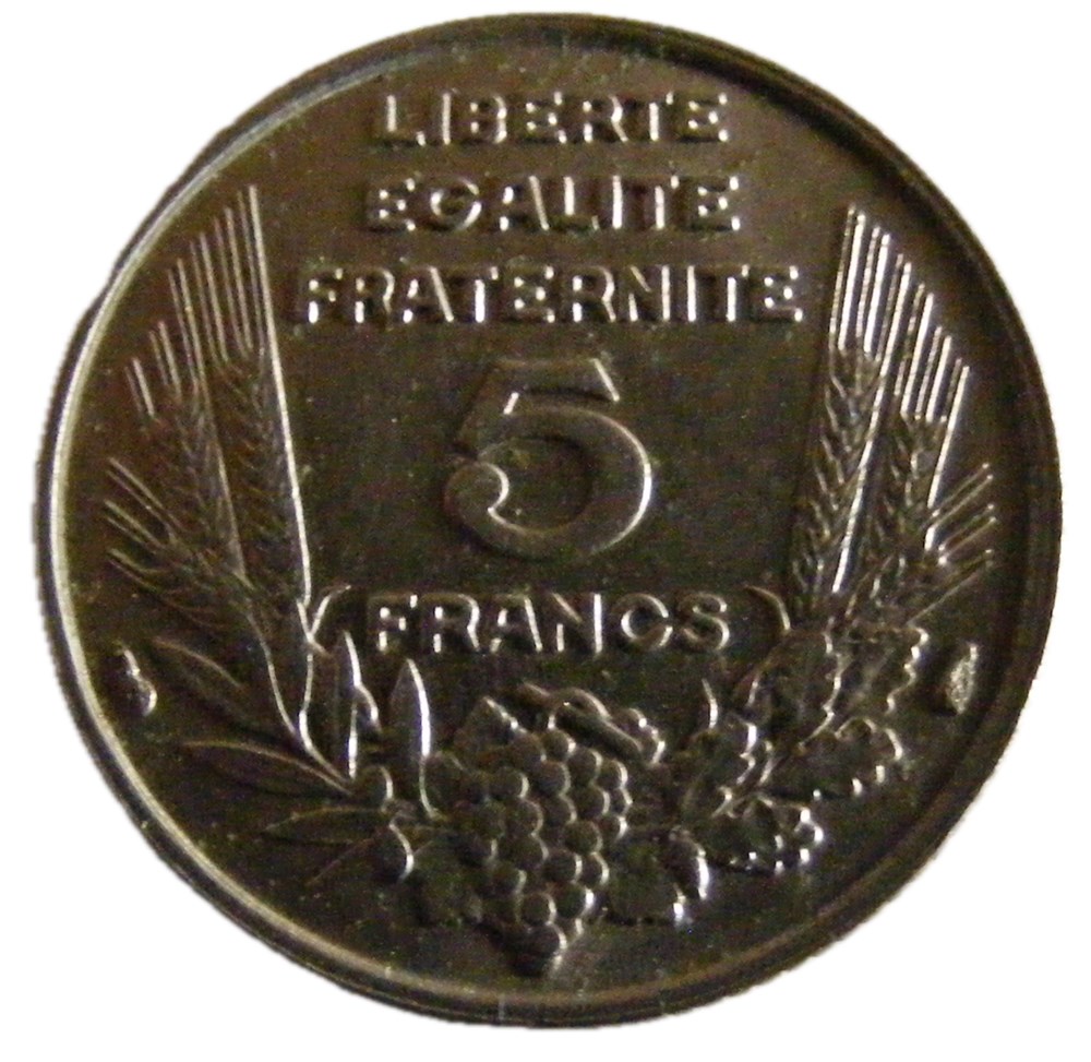 5 francs Bazor 1933 Type A monnaies monde france 5 francs bazor 1933 type a