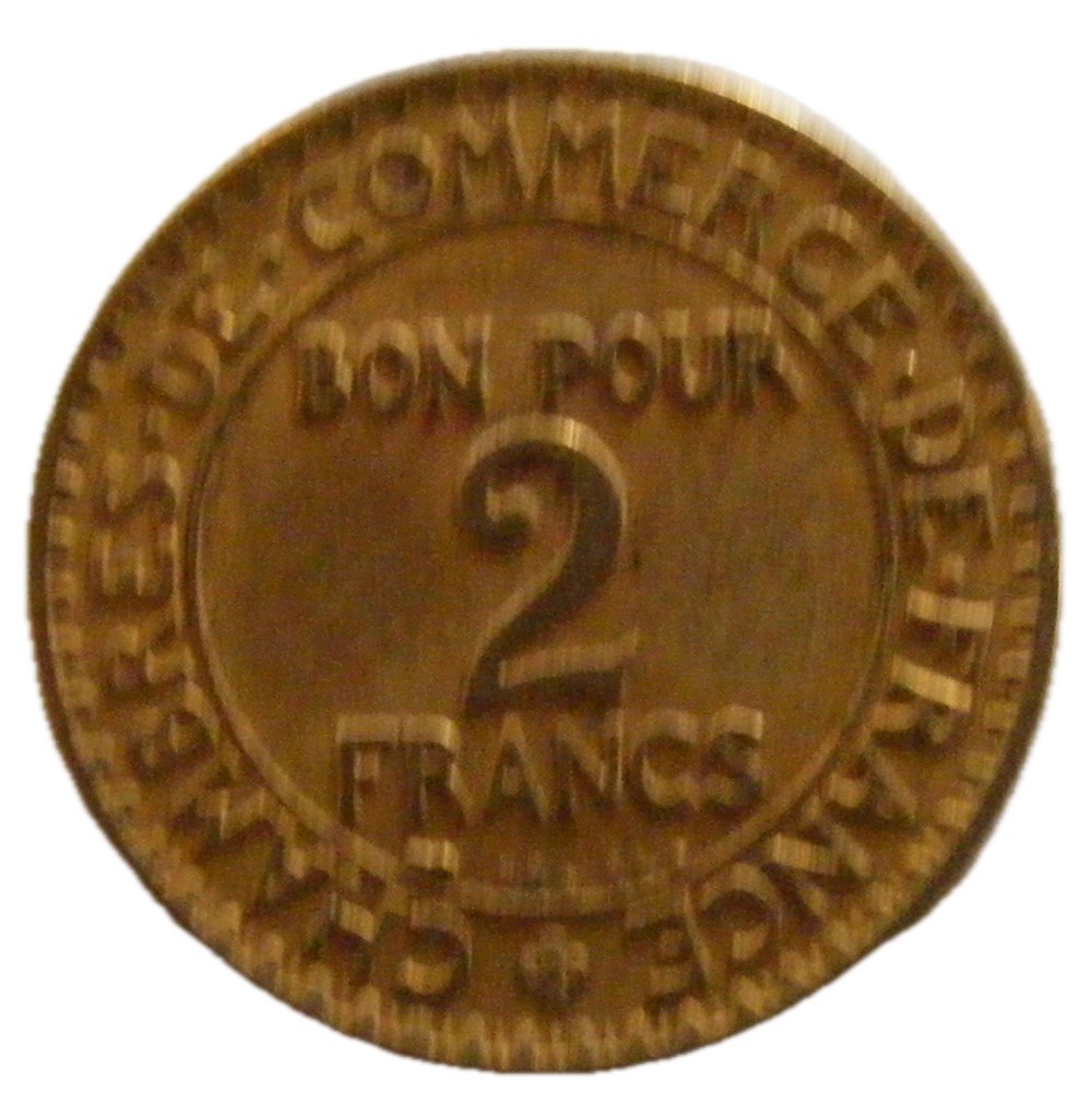 2 Francs Chambres de commerce 1925 monnaies monde france 2 francs chambres de commerce 1925