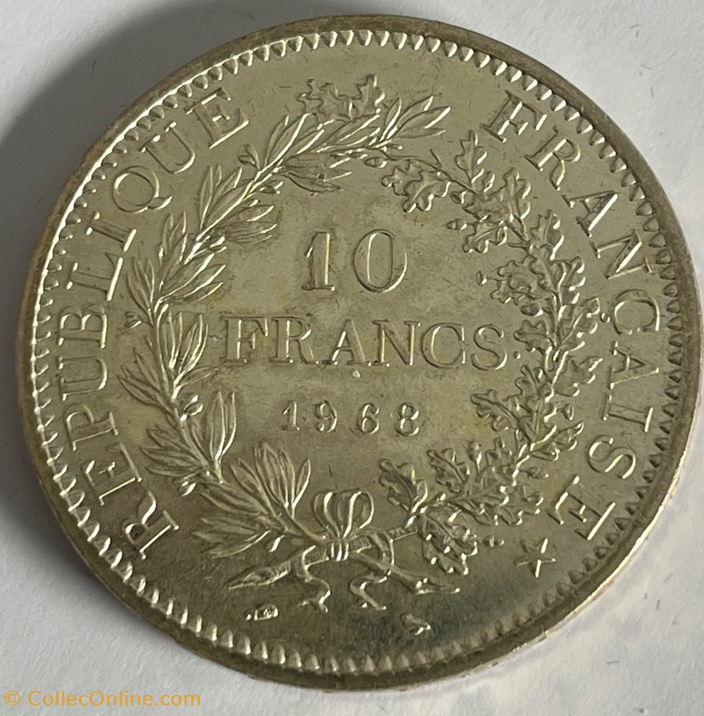 monnaies monde france 10 francs hercule 1968