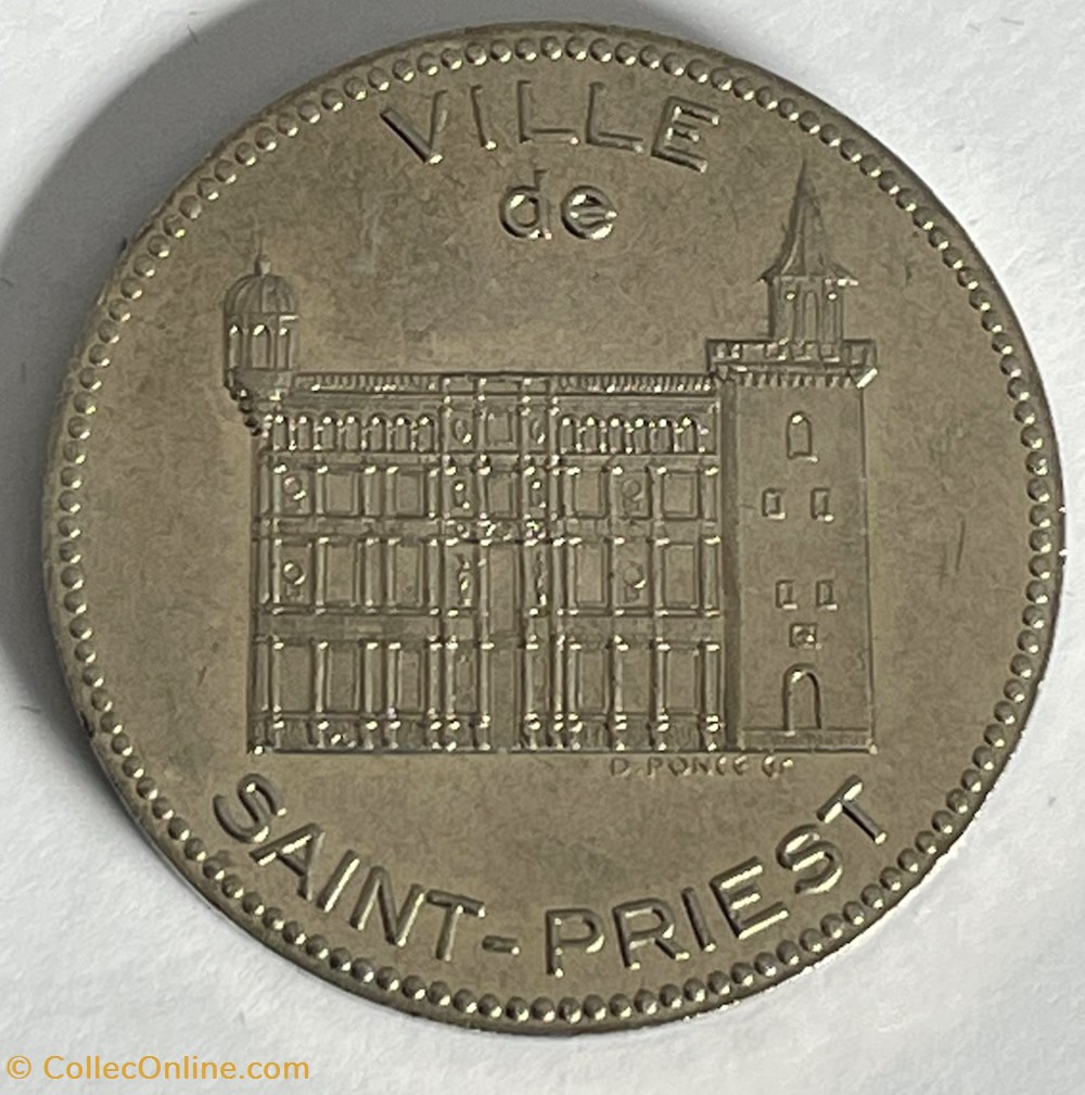 2 Écus Saint-Priest (11 - 25 septembre 1994) monnaies paranumismatique jetons poids 2 ecus saint priest 11 25 septembre 1994