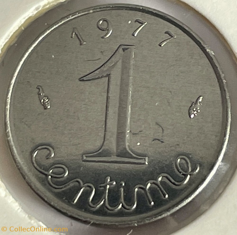 1 centime Épi 1977 monnaies monde france 1 centime epi 1977