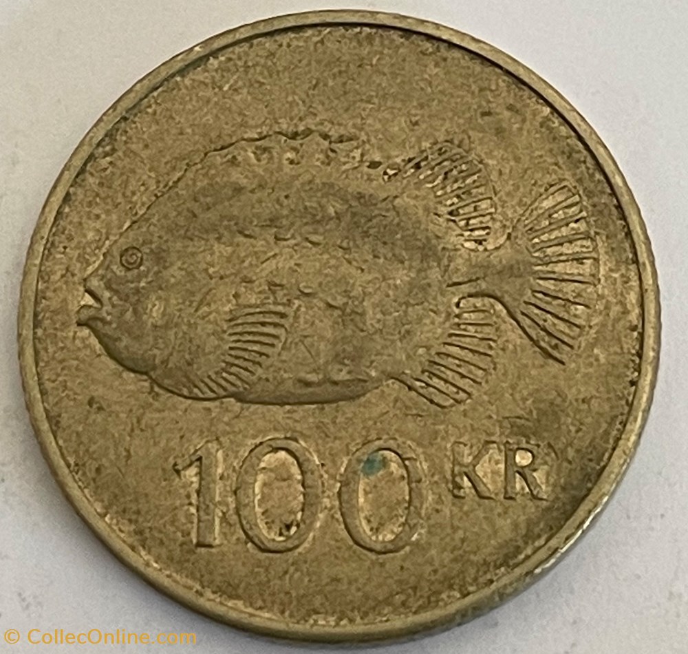 Islande -100 krónur 2006 monnaies monde islande 100 kronur 2006