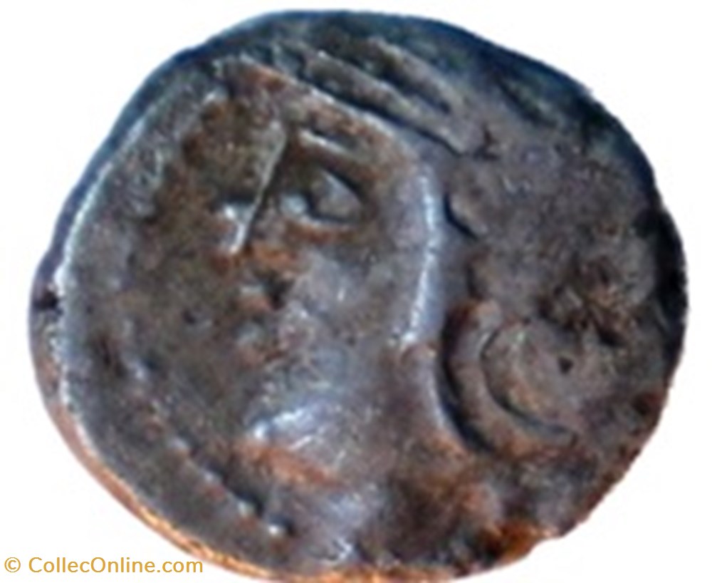 Quinaire KALETEDOY un delta monnaies antiques celtes quinaire kaletedoy un delta