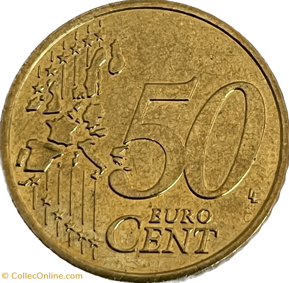 50 cents d'euro 2003 D monnaies euros a allemagne 50 cents euro 2003 d