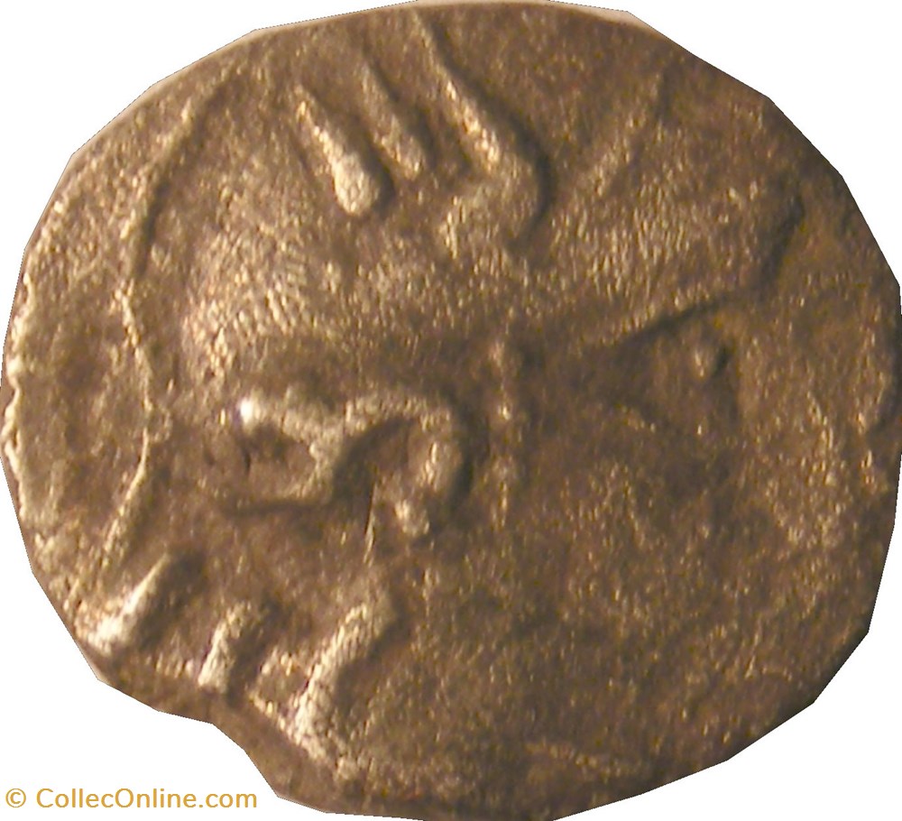 Denier au cavalier ROVV / CN.VOL monnaies antiques celtes denier au cavalier rovv cn vol