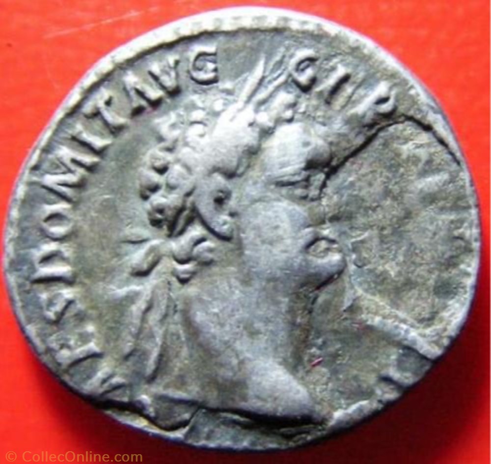 Denier Domitien - IMP XXII COS XVII CENS P P P monnaies antiques a romaines imperiales et republicaines denier domitien imp xxii cos xvii cens p p p