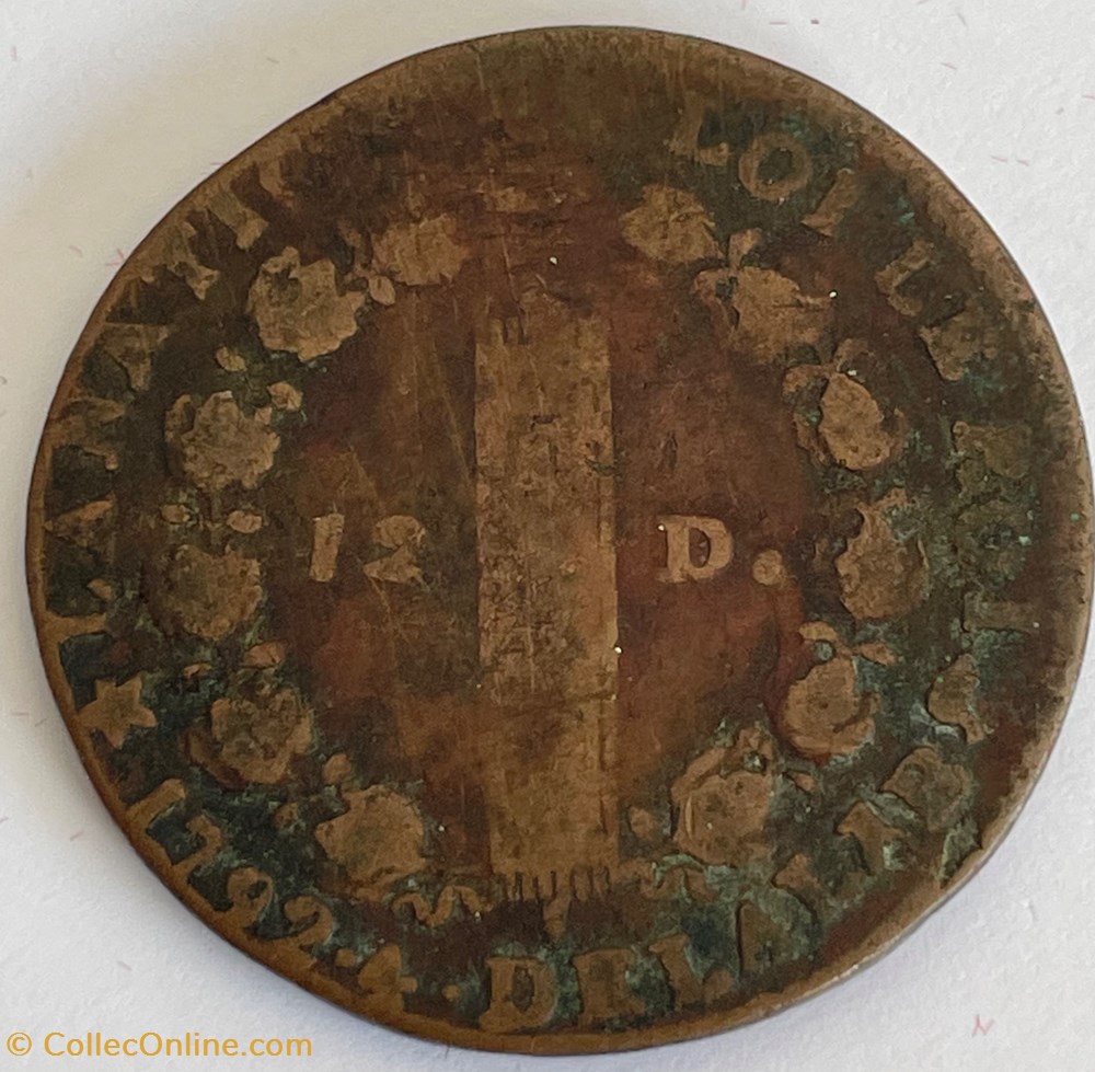 12 deniers dit "au faisceau", type FRANCOIS 1792 Marseille monnaies monde france 12 deniers dit au faisceau type francois 1792 marseille