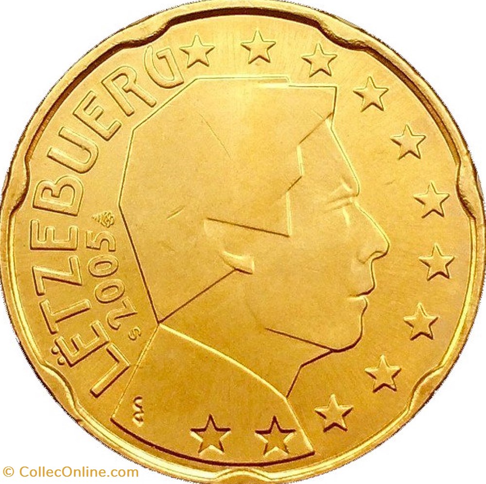 monnaies euros a luxembourg 20 cents euro 2007