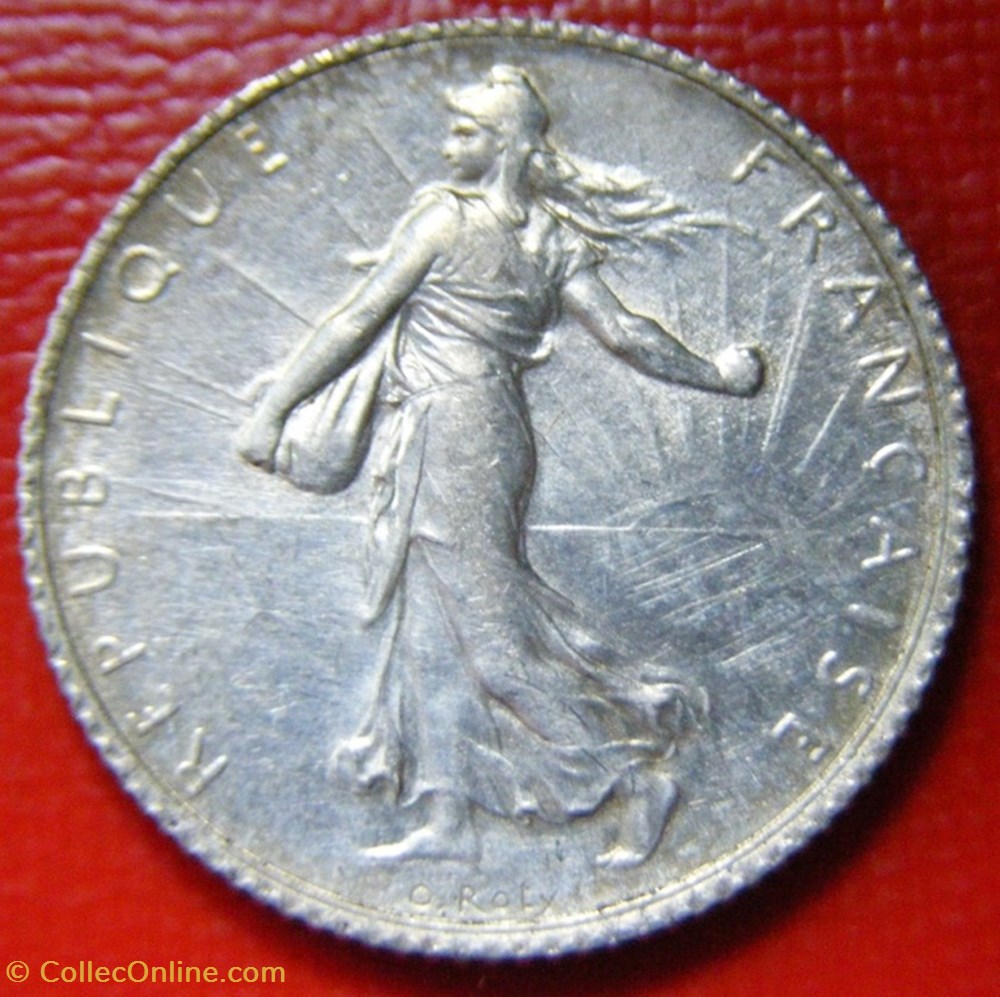 monnaies monde france 1 francs semeuse 1919