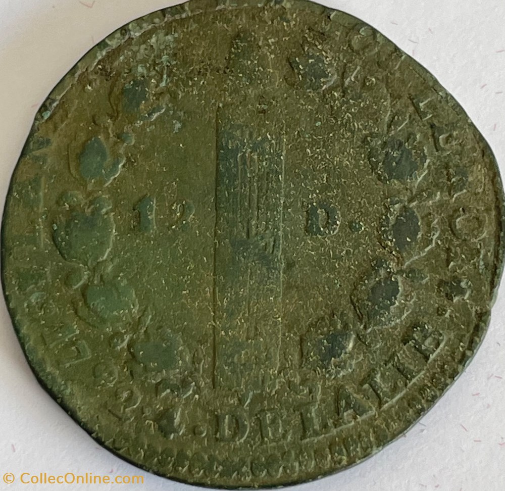 12 deniers dit "au faisceau", type FRANCOIS 1792 Limoges monnaies monde france 12 deniers dit au faisceau type francois 1792 limoges