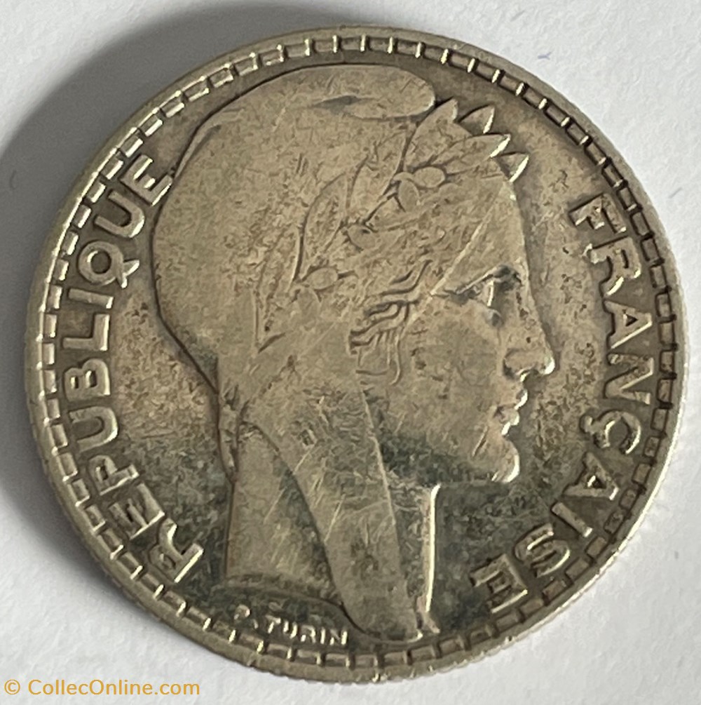 10 francs Turin 1930 écriture fine monnaies monde france 10 francs turin 1930 ecriture fine