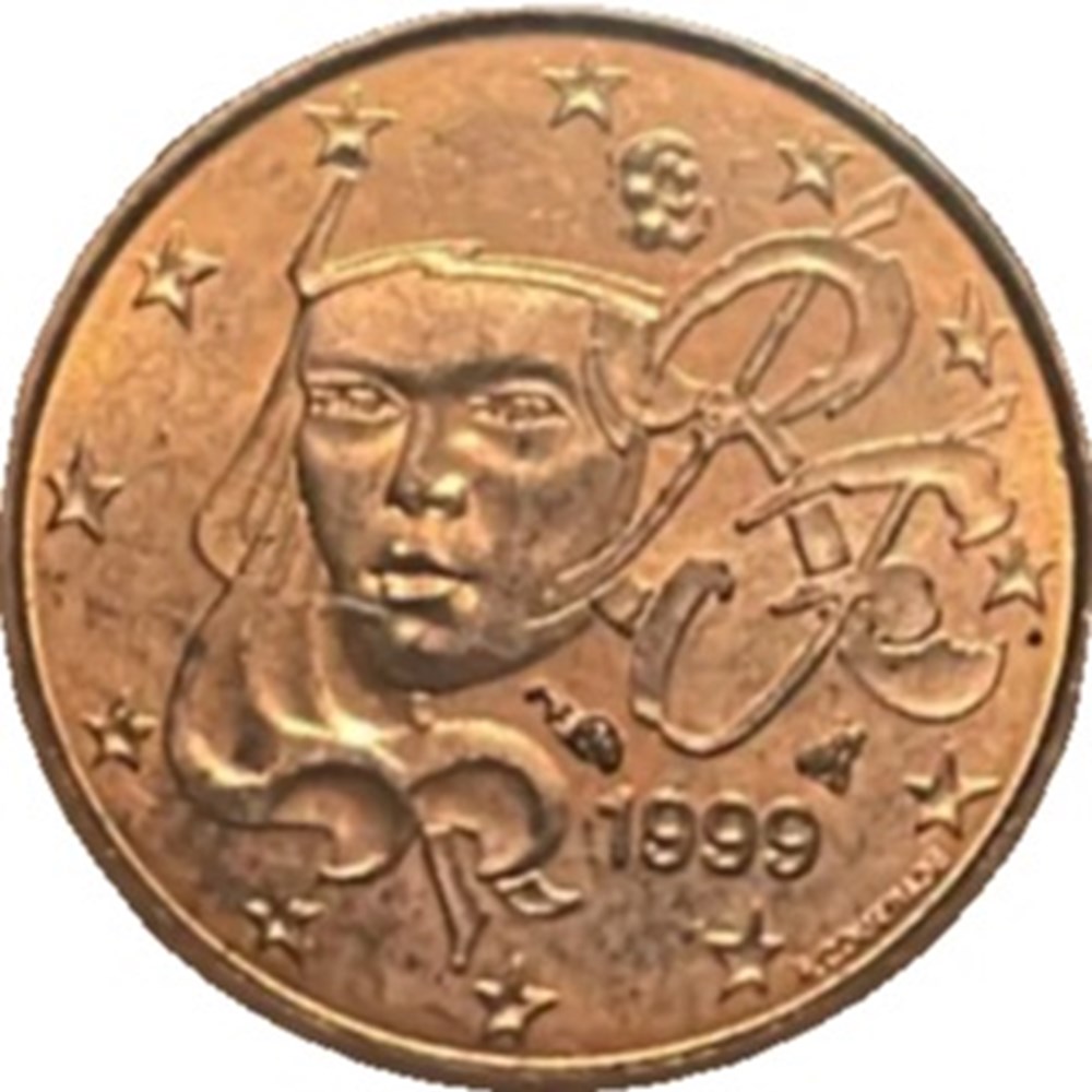 monnaies euros france 1 cent 1999 marianne