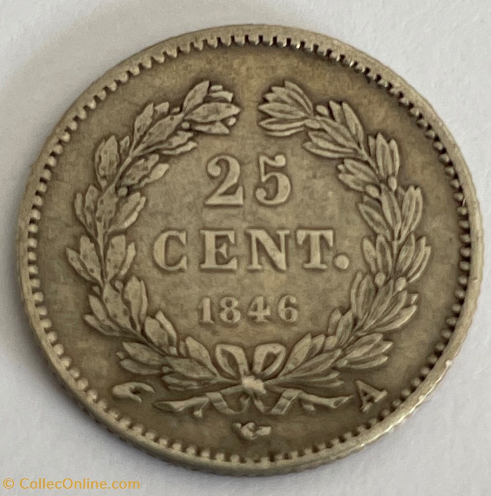 monnaies monde france 25 centimes louis philippe 1846 paris