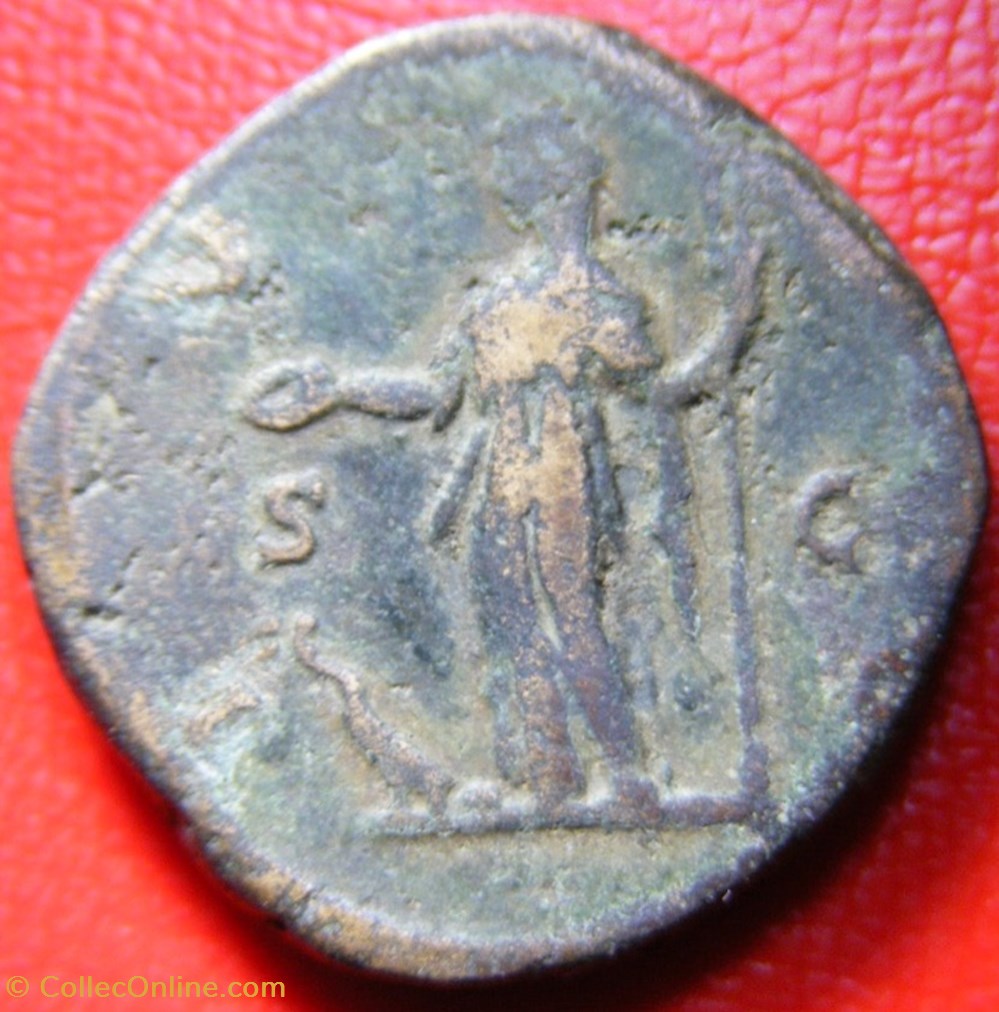 As - Faustine II Jeune - IVNO monnaies antiques romaines imperiales et republicaines as faustine ii jeune ivno