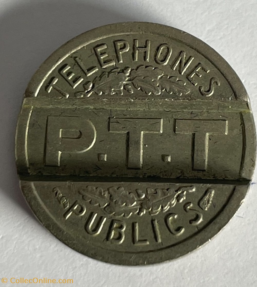 monnaies paranumismatique jetons poids jeton telephonique ptt
