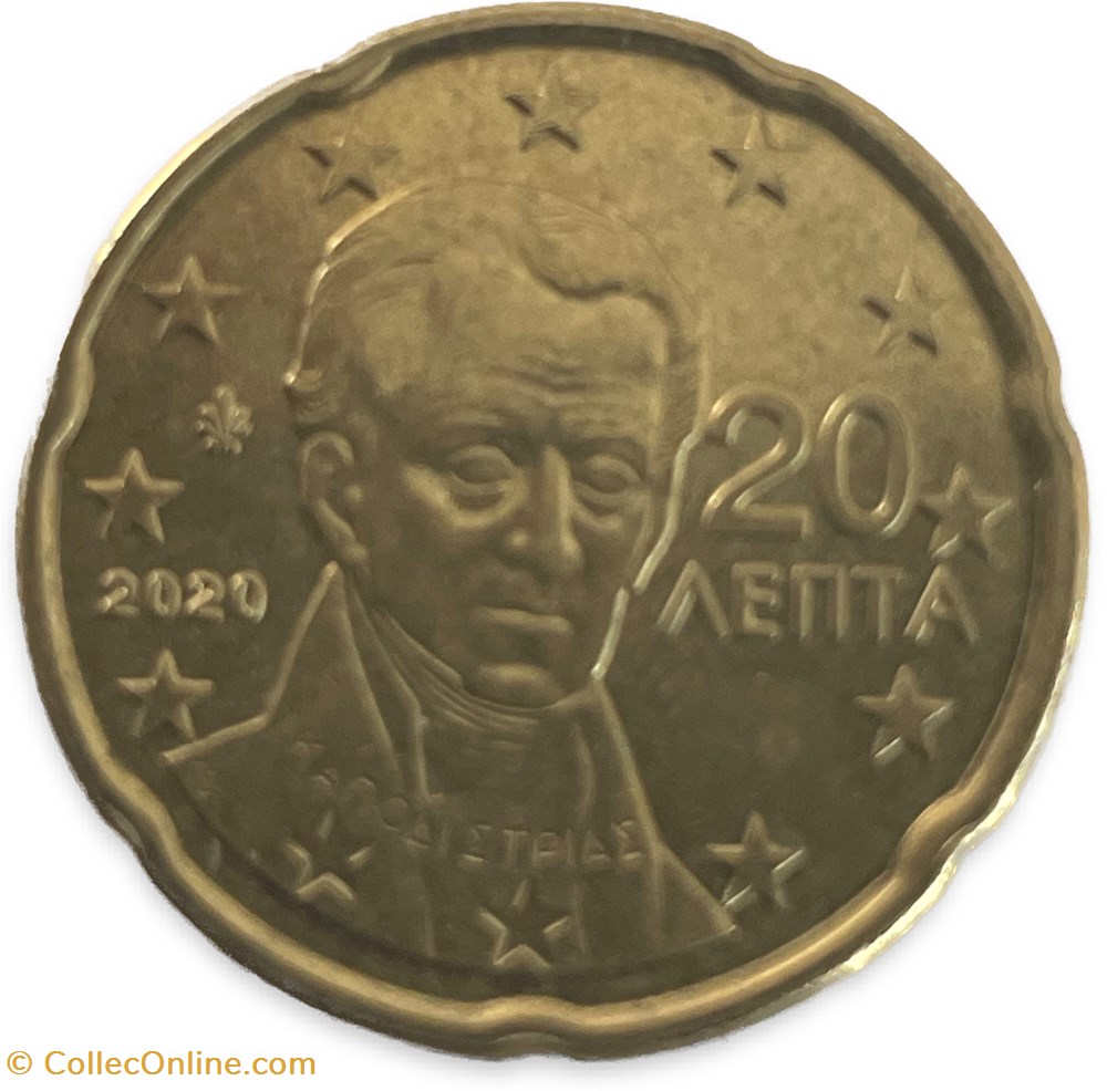 20 cents euro 2020 monnaies euros a grece 20 cents euro 2020