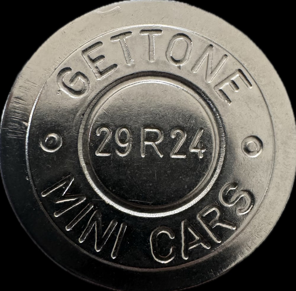 Jeton Gettone Mini Cars monnaies paranumismatique jetons poids jeton gettone mini cars