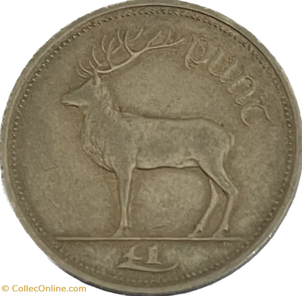 Irlande - 1 livre 1990 monnaies monde irlande 1 livre 1990