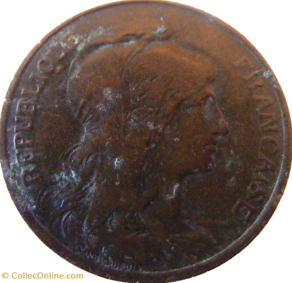5 centimes Daniel-Dupuis 1907 monnaies monde france 5 centimes daniel dupuis 1907