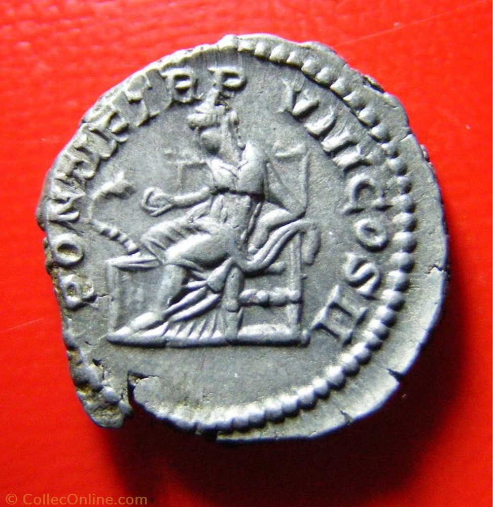 monnaies antiques romaines imperiales et republicaines denier caracalla pontif tr p viii cos ii