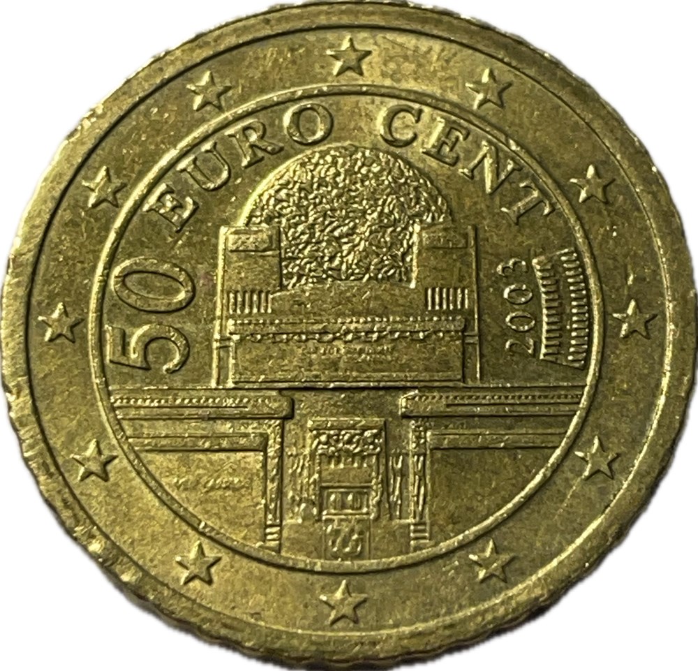 monnaies euros a autriche 50 cents 2003