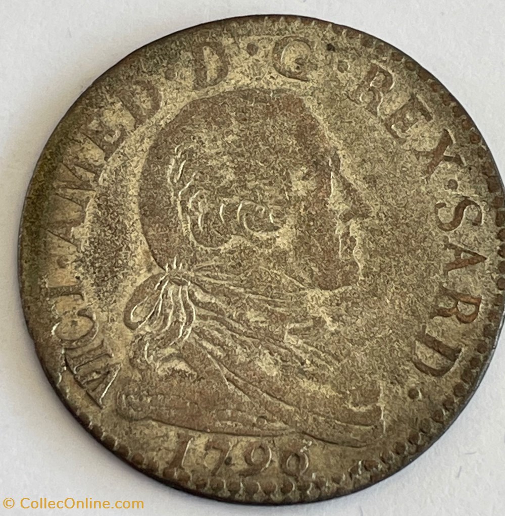 Italie -Savoie - Duché De Savoie - VICTOR-AMÉDÉE III 20 sols 1796 monnaies monde italie savoie duche de savoie victor amedee iii 20 sols 1796