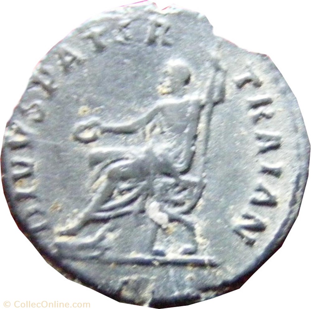 monnaies antiques romaines imperiales republicaines denier trajan et trajan pere denier